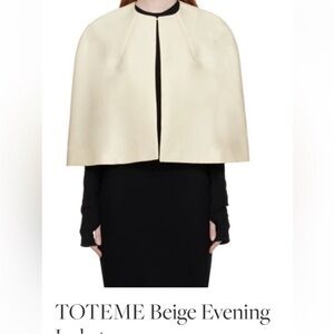 Toteme Beige Cape Jacket